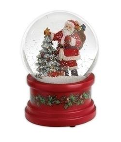 Santa Glitter Dome