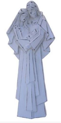 Wood Look Holy Family