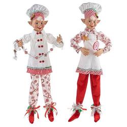 Peppermint Twist Posable Elf Large (2 Assorted)