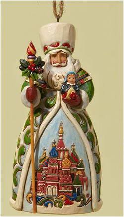 Russian Santa Hanging Ornament