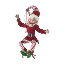 Poseable Elf - red Tinsel