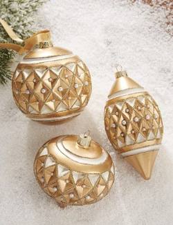 Gold with Pearls Ornament- Price per each