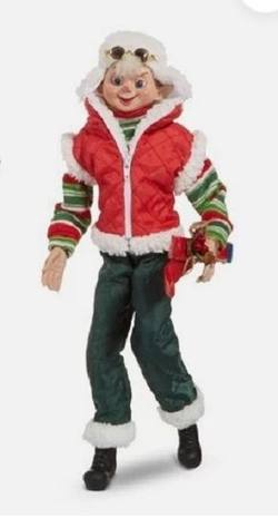 Poseable Elf - Skiing- SPECIAL