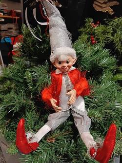 Poseable Elf - Silver Glitter