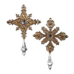 Gold Drop Hanging Ornament - 2 Assorted