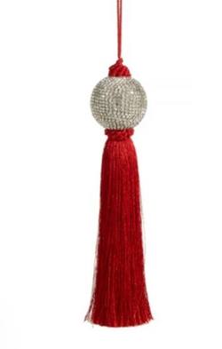 Red & Silver tassel