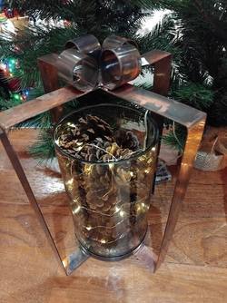 Bronze & Glass Lantern - BLACK FRIDAY SPECIAL