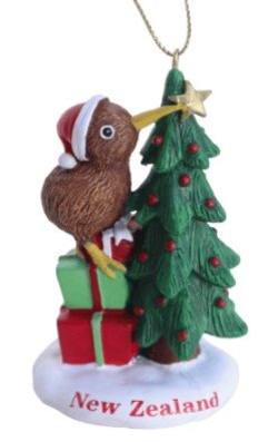 Kiwi on Parcels Hanging Ornament