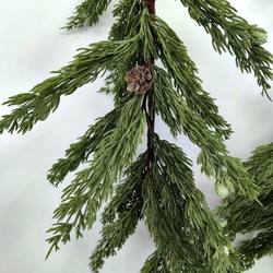Real Touch Juniper Pine Garland with Seeds