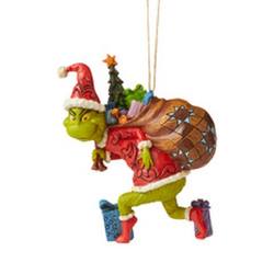 Grinch Tip Toeing Hanging Ornament