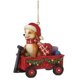 Dog in Wagon Hanging Decoration