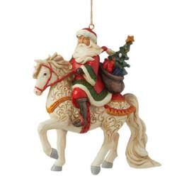 Santa Riding Horse Hanging Ornament - NO BOX SPECIAL
