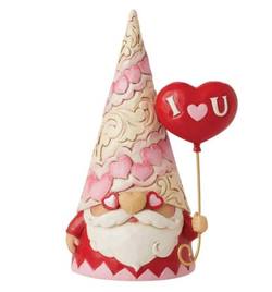 Gnome with Heart balloon