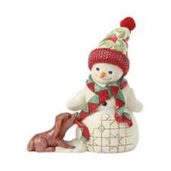 Snowman with Dog