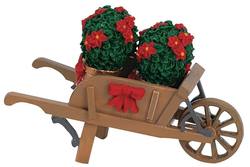 Wheelbarrow With Poinsettias