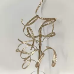 Thin Curly Twig Spray - Champagne