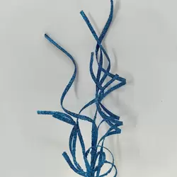 Thin Curly Twig Spray - Light Blue