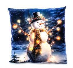 Light Up - Cushion 45cm x 45cm - Snowman