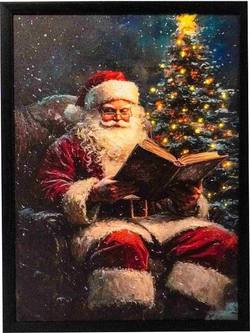 Santa Sitting Reading