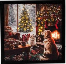 Framed Wall Art with Gonk & Lanterns - Fibre Optic