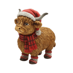Highland Cow - Tartan Scarf