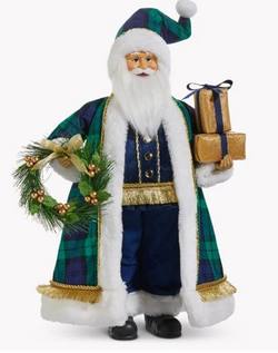 Black Watch tartan Santa