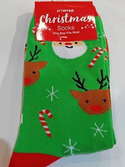 Socks - Santa & Candycane  