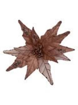 Rosegold organza poinsettia