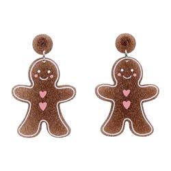 Christmas Gingerbread Man Earrings