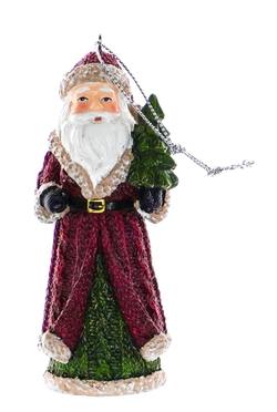 Santa in Red Cloak Hanging Ornament