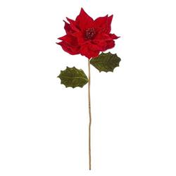 Poinsettia Stem - Red