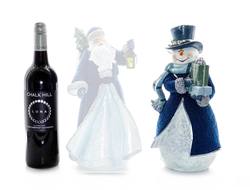 Snowman with Blue Velvet Coat