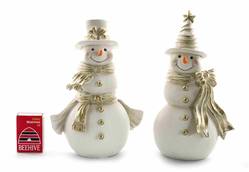 Ivory Snowmen with Hats - 2 Assorted