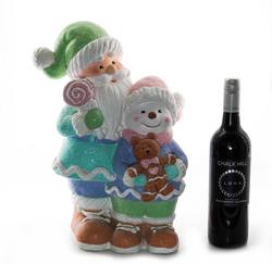 Pastel Santa & Snowman - Extra Large