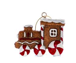 Gingerbread Train Hanging Ornament