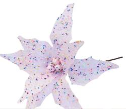 Pink Poinsettia with Sprinkles