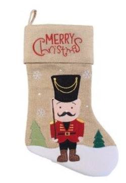 Stocking with Nutcracker Design