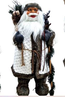 Santa Collection - White Bracken - MED - 24"