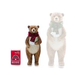 Christmas Bear in Red Scarf