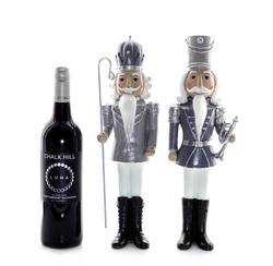 Silver Nutcracker - Large - 2 Assorted