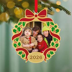 2026 Our Family Christmas Metal Photo Frame