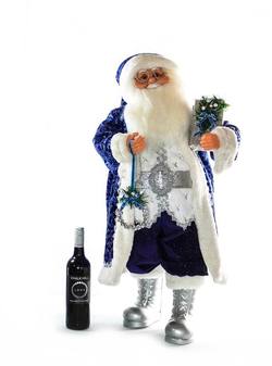 Santa - Blue & Silver - Large