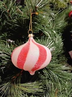 Candy Strip  Bauble -  Onion