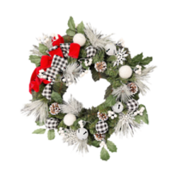 Black & White Wreath