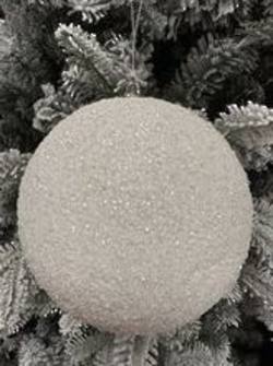 White silver sequin hanger 15cm