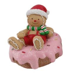 Gingerbread Boy on Iced Doughnut