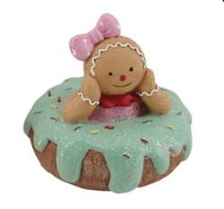Gingerbread Girl on Iced Doughnut