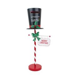 Metal Snowman Hat Post-Box