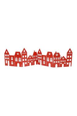 Folding Metal House Silhouette - Red