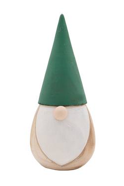 Wooden Santa Gonk with Green Hat